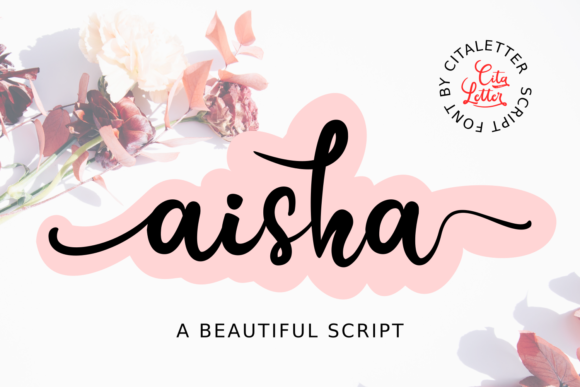 Aisha Script: A Whimsical Typeface for Brand Identity