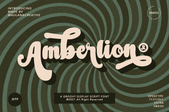 Amberlion Script: A Retro Handwritten Typeface for Editors