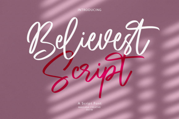 Believest Script: A Refined Typeface for Editorial Design