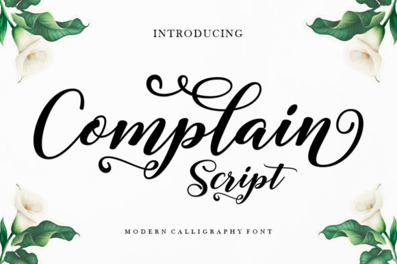 Complain Script: A Premium Font for Digital Design