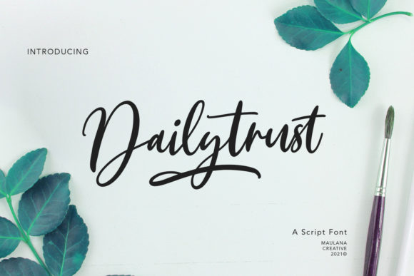 Dailytrust Script: A Handwritten Typeface for Web Design