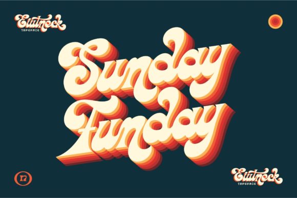 Eiutneck Script: A Retro Font for Your Brand