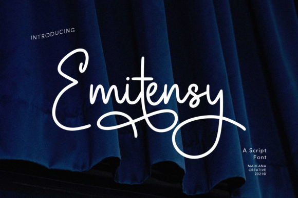 Emitensy Script: A Vintage Font for Your Brand