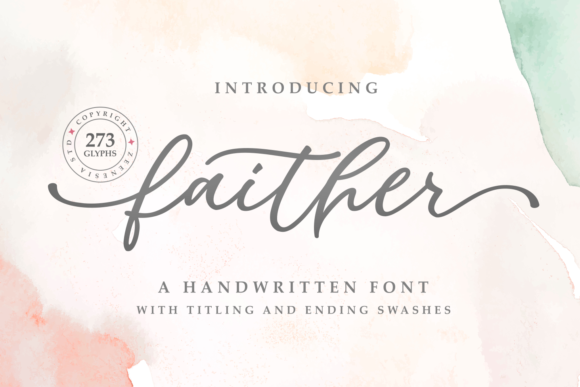 Faither Font: A Handwritten Typeface Review for Branding