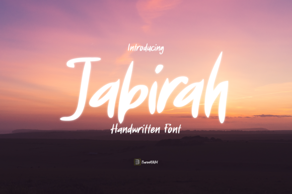 Jabirah: A Dazzling Brush Script Font for Crafters
