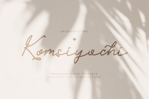 Komsiyochi Script: A Premium Typeface for Web Design