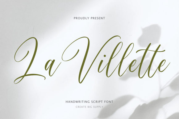 La Villette Script: A Premium Font for Campaigns