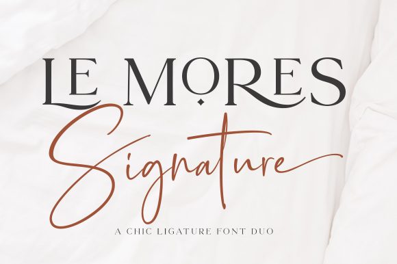 Le Mores Signature: A Premium Font for Editorial Elegance