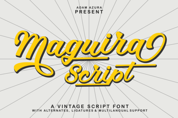 Maguira Script: A Bold Font for Your Brand