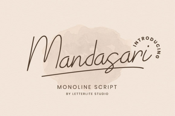 Mandasari Script: A Refined Typeface for Web Design