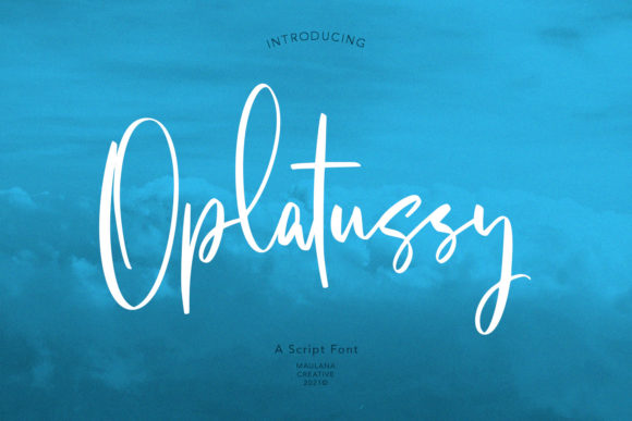 Oplatussy Script: A Premium Font for Campaigns