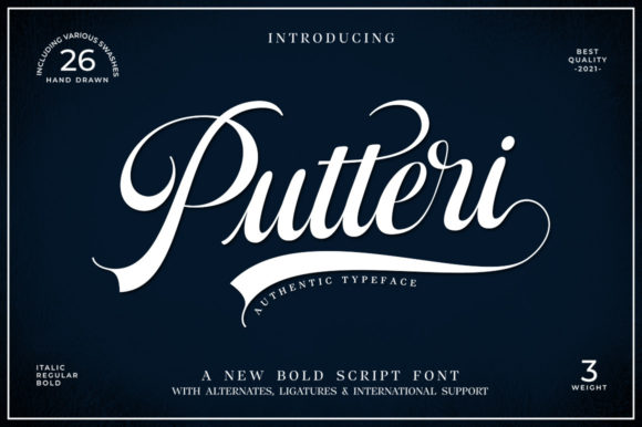 Putteri Script: A Romantic Typeface for Web Design