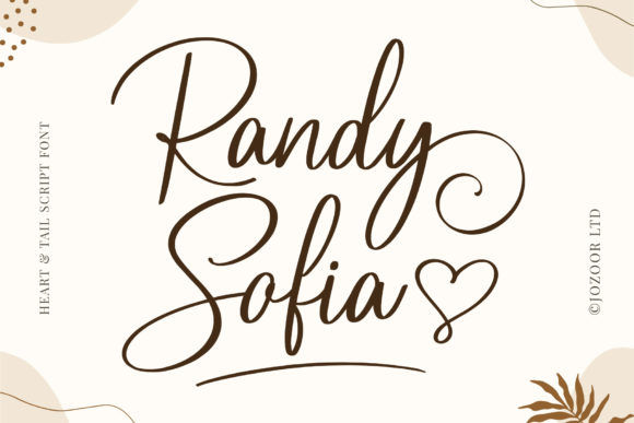 Randy Sofia: A Romantic Calligraphy Typeface for Luxury Branding