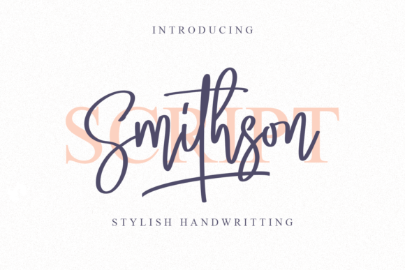 Smithson: A Modern Handwritten Font for Brand Identity