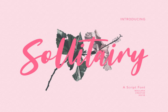 Sollitairy Script: A Premium Display Font for Campaigns
