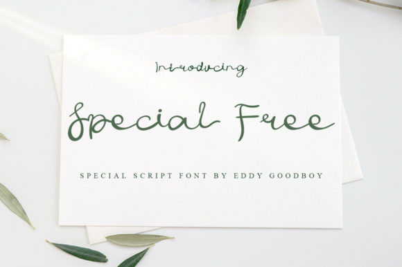 Special Free: A Handwritten Font for Small Business Branding