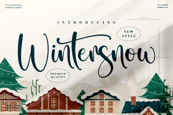 Wintersnow: A Premium Handwritten Font for Brand Identity